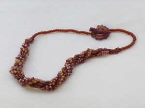 "Brocade" Triple Spiral Necklace