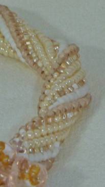Close-up of twisted herringbone rope